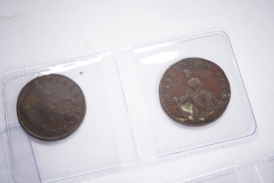 Irish and Isle of Man AE coins, William & Mary to Victoria